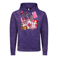 Cloud Purple nurse  valentines day love Vintage Hoodie - AdoDesignShop