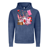 Vintage Denim nurse  valentines day love Vintage Hoodie - AdoDesignShop