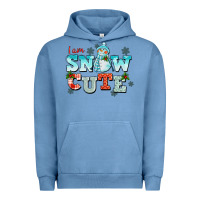 Pigment Pebble Blue i am snow cute Urban Hoodie - CowGirlArtShop
