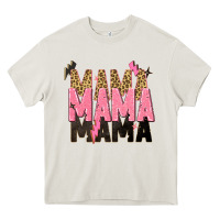 Cream mama mama mama lightning bold Heavy Core Tee - Zillion Design Studio