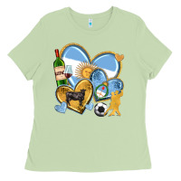 Matcha argentina  hearts Ladies Tee - texasbilliewilder