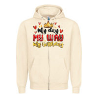Sandshell my day my way my birthday Zipper Hoodie - MaliasSmallBusiness