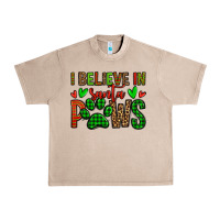 French Oak i believe in santa paws christmas Urban Heavy Tee - Jasminsmagicworld