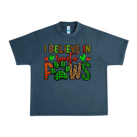 Midnight Navy i believe in santa paws christmas Urban Heavy Tee - Jasminsmagicworld