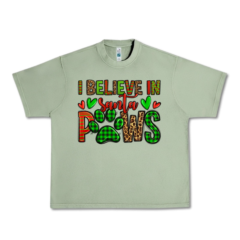 I Believe In Santa Paws Christmas Urban Heavy Tee by Jasminsmagicworld | Teevron
