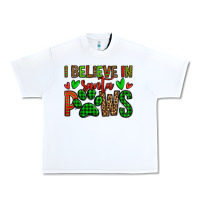 White i believe in santa paws christmas Urban Heavy Tee - Jasminsmagicworld