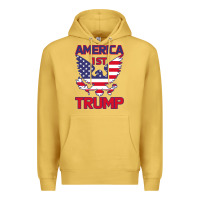 Antique Gold Trump America First Eagle Premium Hoodie - Bettercallsaul