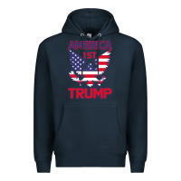 Navy Trump America First Eagle Premium Hoodie - Bettercallsaul