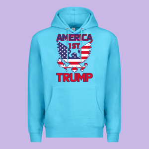 Trump America First Eagle Premium Hoodie Designed By Bettercallsaul