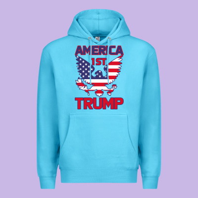 Trump America First Eagle Premium Hoodie Designed By Bettercallsaul