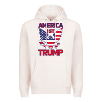 Pale Pink Trump America First Eagle Premium Hoodie - Bettercallsaul