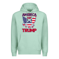 Seafoam Trump America First Eagle Premium Hoodie - Bettercallsaul