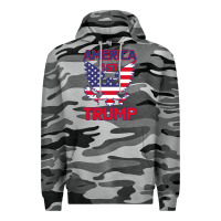 Slate Camo Trump America First Eagle Premium Hoodie - Bettercallsaul