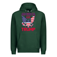 Sports Green Trump America First Eagle Premium Hoodie - Bettercallsaul