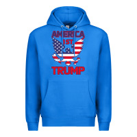 True Royal Trump America First Eagle Premium Hoodie - Bettercallsaul