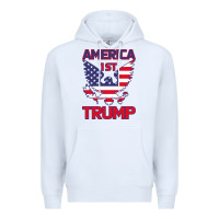 White Trump America First Eagle Premium Hoodie - Bettercallsaul