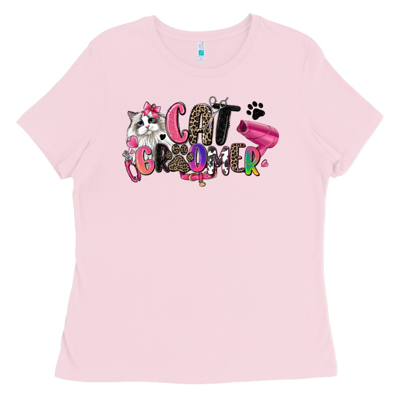 Cat Groomer Ladies Tee by Zillion Design Studio | Teevron