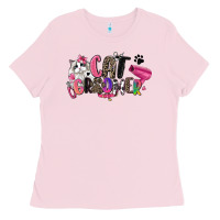 Bubblegum Pink cat groomer Ladies Tee - Zillion Design Studio