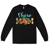 Black Western Show Mom Red Angus Long Sleeve Tee - LillyAllenDesigns
