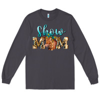 Smoke Western Show Mom Red Angus Long Sleeve Tee - LillyAllenDesigns
