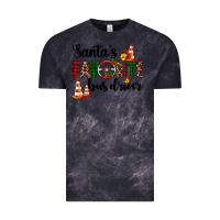 Cloud Black santa's favorite bus driver Vintage Tee - AdoDesignShop