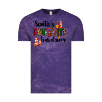 Cloud Purple santa's favorite bus driver Vintage Tee - AdoDesignShop