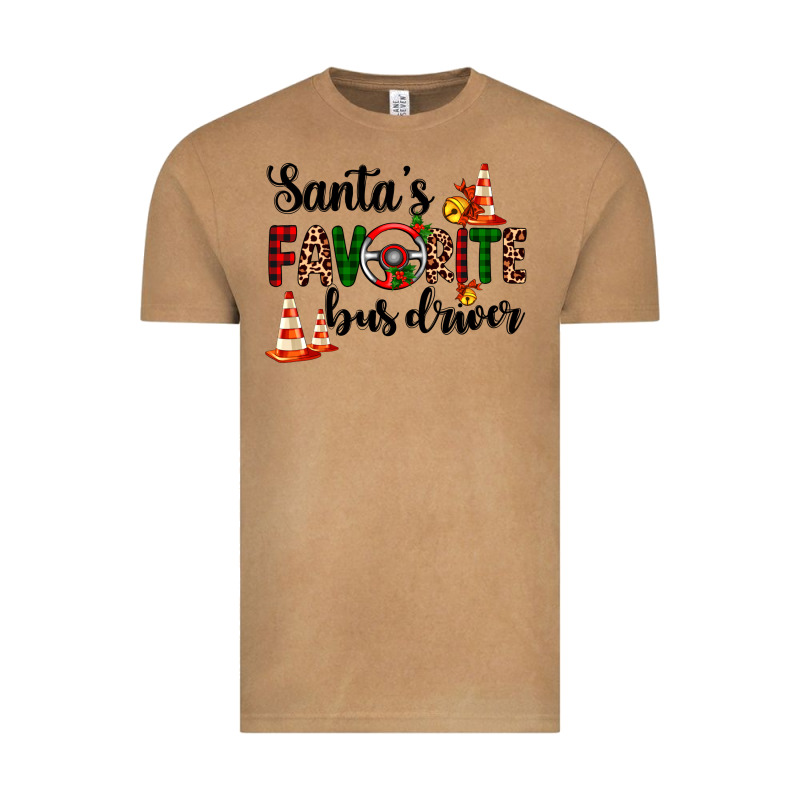 Santa's Favorite Bus Driver Vintage Tee by AdoDesignShop | Teevron