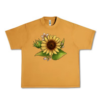 Peanut Butter sunflower Urban Heavy Tee - JahusDesignShop