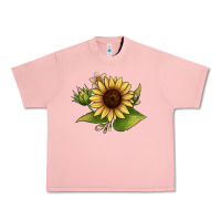 Salmon sunflower Urban Heavy Tee - JahusDesignShop