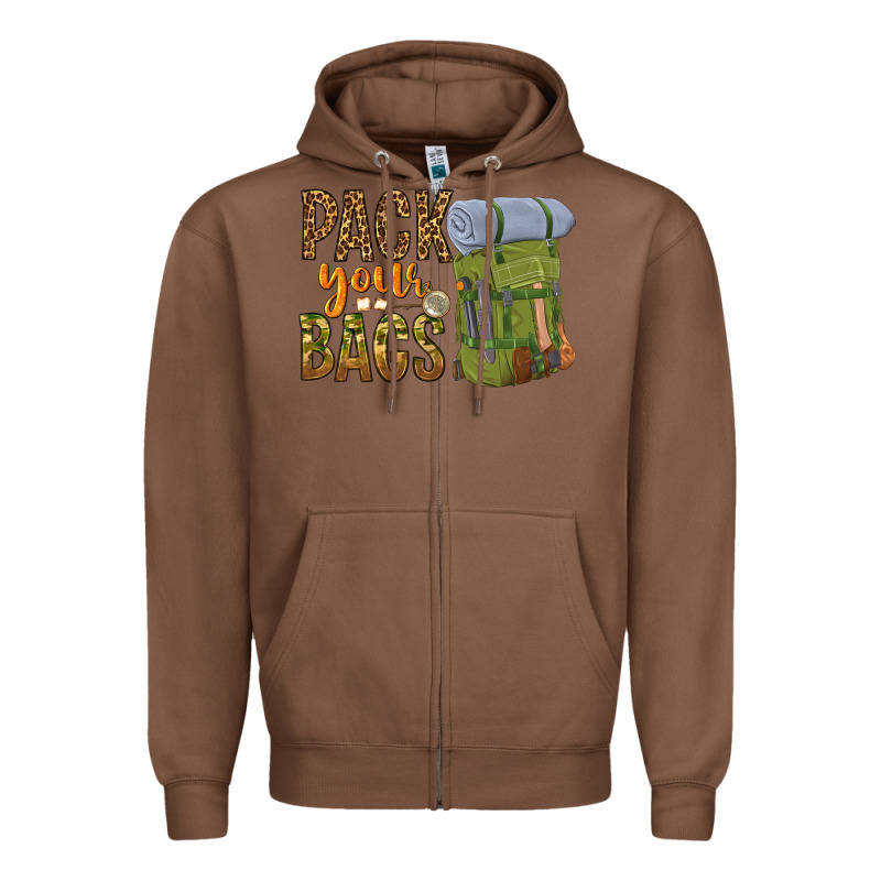 Pack Your Bags Zipper Hoodie by NancyCooperArtShop | Teevron