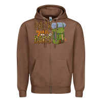 Chestnut pack your bags Zipper Hoodie - NancyCooperArtShop
