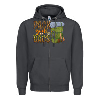Smoke pack your bags Zipper Hoodie - NancyCooperArtShop