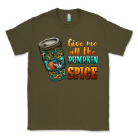 Army Green watercolor give me all the pumpkin spice Classic Tee - RanaPortraitStore