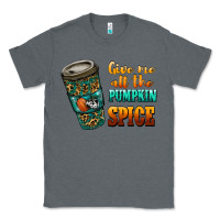 Charcoal Heather watercolor give me all the pumpkin spice Classic Tee - RanaPortraitStore