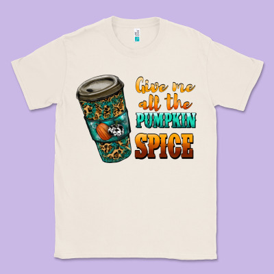 Watercolor Give Me All The Pumpkin Spice Classic Tee Designed By Ranaportraitstore