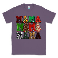 Lavender mama mama mama with christmas lights and christmas tree cakes Classic Tee - AdoDesignShop