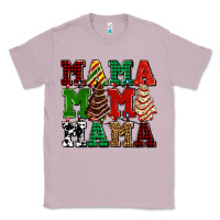 Lilac mama mama mama with christmas lights and christmas tree cakes Classic Tee - AdoDesignShop