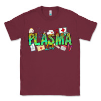 Burgundy plasma lab Classic Tee - CowhideDigitalArt