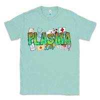 Seafoam plasma lab Classic Tee - CowhideDigitalArt