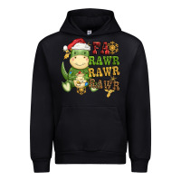 Black watercolor t rex fa rawr rawr rawr christmas Urban Hoodie - CowGirlArtShop