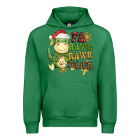 Emerald watercolor t rex fa rawr rawr rawr christmas Urban Hoodie - CowGirlArtShop