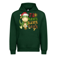 Forest Green watercolor t rex fa rawr rawr rawr christmas Urban Hoodie - CowGirlArtShop