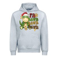 Heather Grey watercolor t rex fa rawr rawr rawr christmas Urban Hoodie - CowGirlArtShop