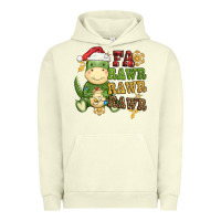 Pigment Pistachio watercolor t rex fa rawr rawr rawr christmas Urban Hoodie - CowGirlArtShop