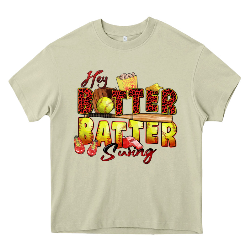 Hey Batter Batter Swing Softball Heavy Core Tee by Zillion Design Studio | Teevron