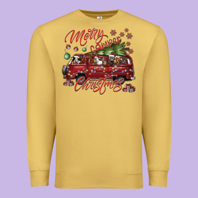 Merrycamperchristmas Premium Sweatshirt Designed By Sublimationcraftshop