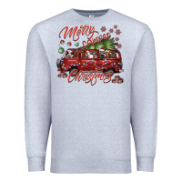 Heather Grey merrycamperchristmas Premium Sweatshirt - SublimationCraftShop