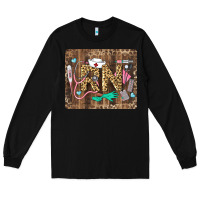 Black Western Registered Nurse Long Sleeve Tee - LillyAllenDesigns