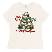 Bone Merry Christmas Volleyball Ladies Tee - RanaPortraitStore