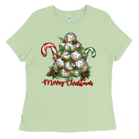 Matcha Merry Christmas Volleyball Ladies Tee - RanaPortraitStore